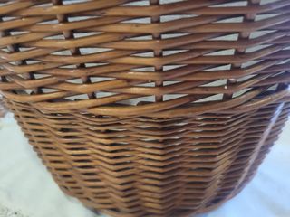 Cestas mimbre: bandeja y cesto