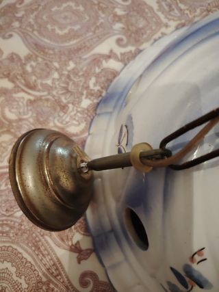 Lámpara techo cerámica prácticamente nue