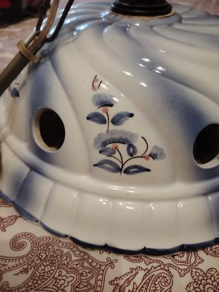 Lámpara techo cerámica prácticamente nue