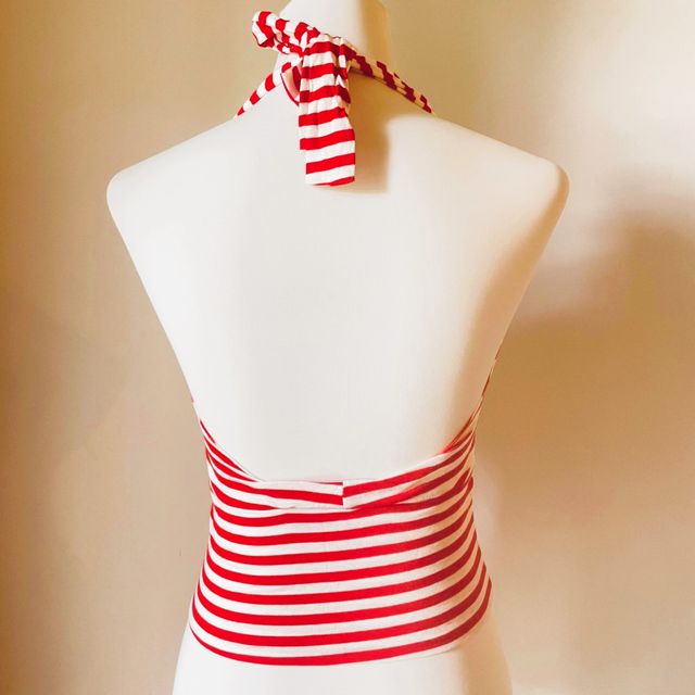 Top BERNA righe bianco-rosso Tg S nuovo