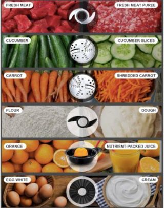 Procesador alimentos 6 en 1