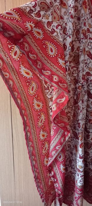 Caftán rojo y blanco - Talla (2XL)