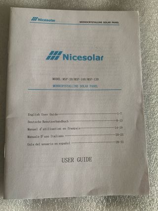Pannello solare 20W