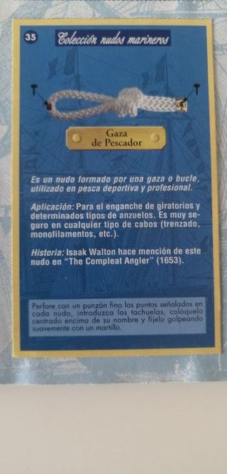 Cuadro nudos marineros con álbum