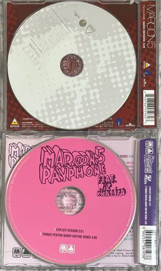 Maroon 5 lote 2 cd singles