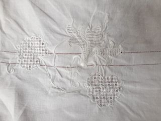 sábana matrimonio bordado y vainica
