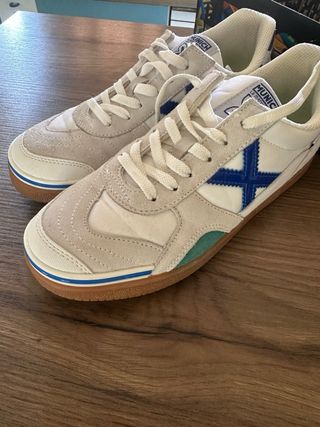 Zapatillas Munich Gresca - Beige/Azul