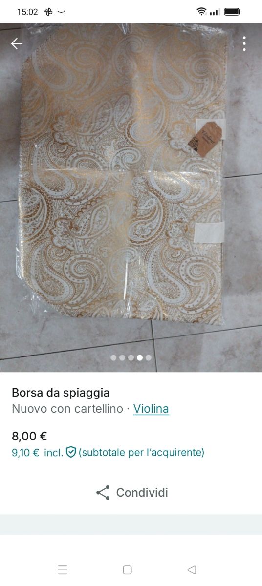 Borsa spiaggia