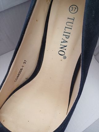 Zapatos tacón TULIPANO negros 38
