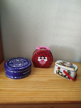 3 Cajas metálicas por 4€