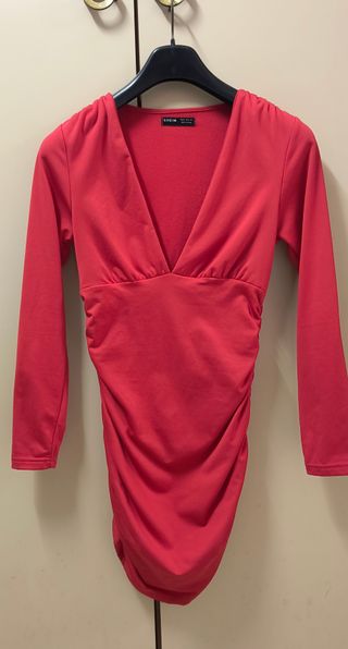 Vestito miniabito donna, rosso, taglia M, Shein