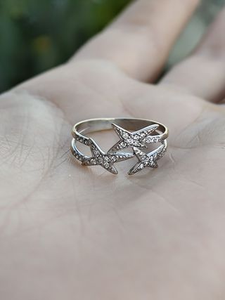 Anillo oro y diamantes 