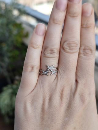 Anillo oro y diamantes 