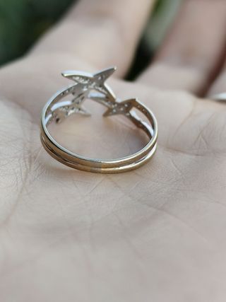 Anillo oro y diamantes 