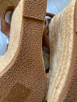 Sandalias esparto plataforma
