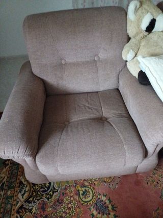 Divanoletto e 2 poltrone stoffa 