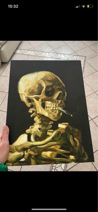 Quadro Van Gogh - Teschio