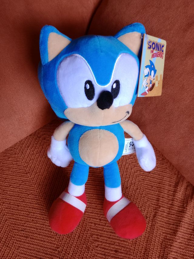 NUEVO Peluche Sonic 30cm con etiqueta