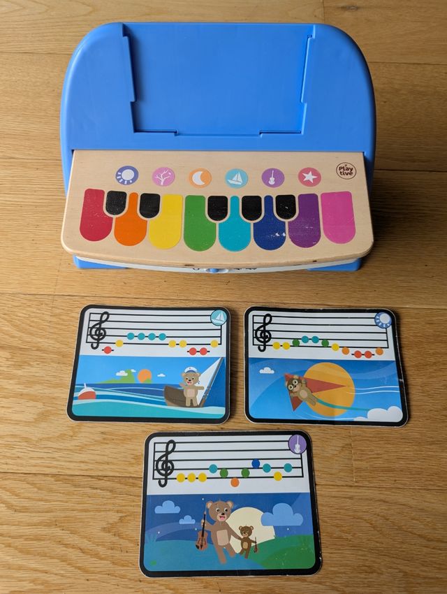 Juguete musical madera piano Magic touch