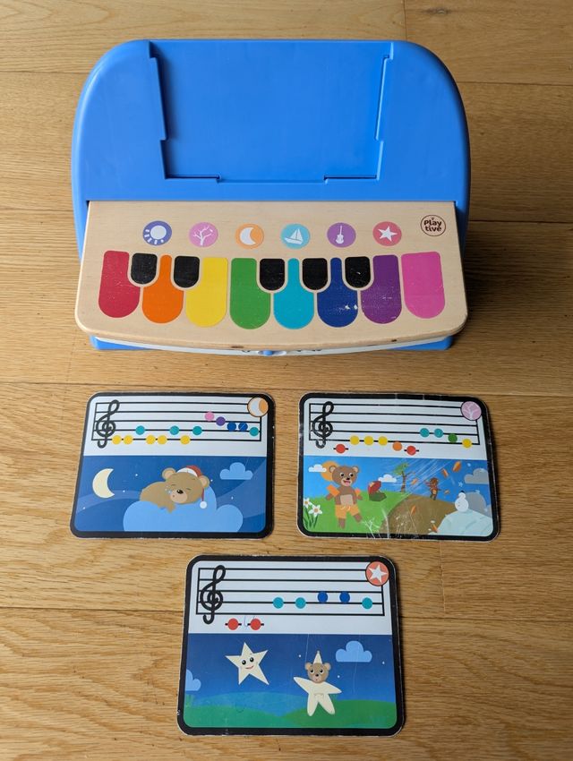 Juguete musical madera piano Magic touch