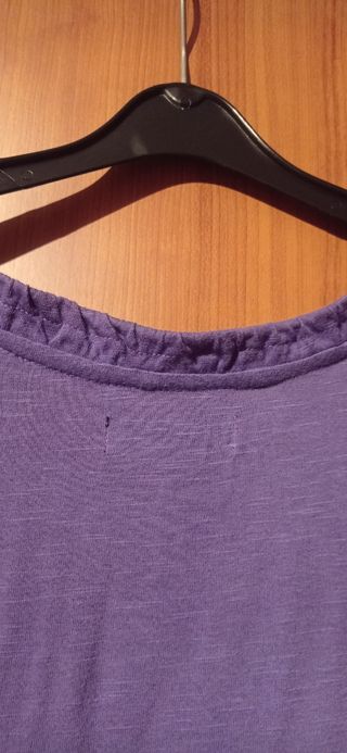 Vestido violeta algodón Only 