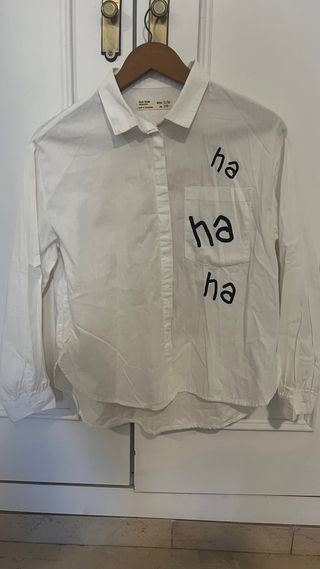 Camisa Zara Kids blanca, talla 11-12años