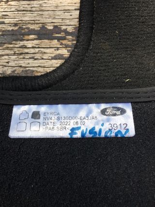 Alfombrilla copiloto ford fusion 2022