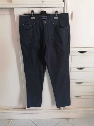 pantalone uomo 5 tasche blu de blasio