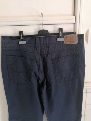 pantalone uomo 5 tasche blu de blasio