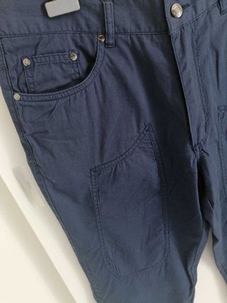 pantalone uomo 5 tasche blu de blasio