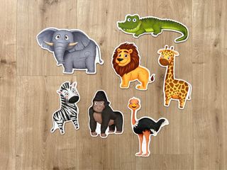 Puzzle animales safari (7 piezas)