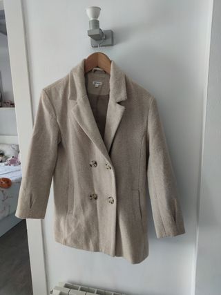 Abrigo niña UN1KIDS beige talla 9_10 años 