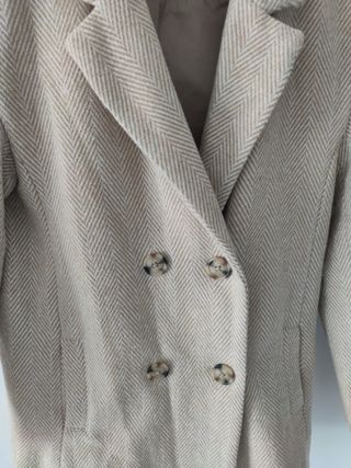Abrigo niña UN1KIDS beige talla 9_10 años 