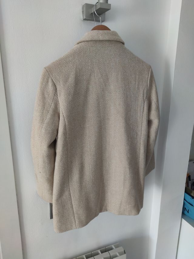 Abrigo niña UN1KIDS beige talla 9_10 años