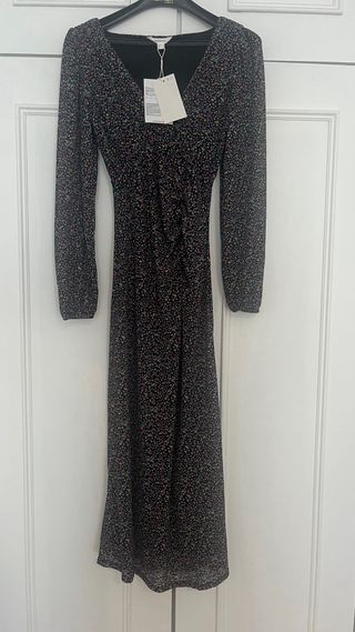 Vestido midi flores multicolor