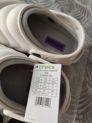 Crocs forradas nuevas