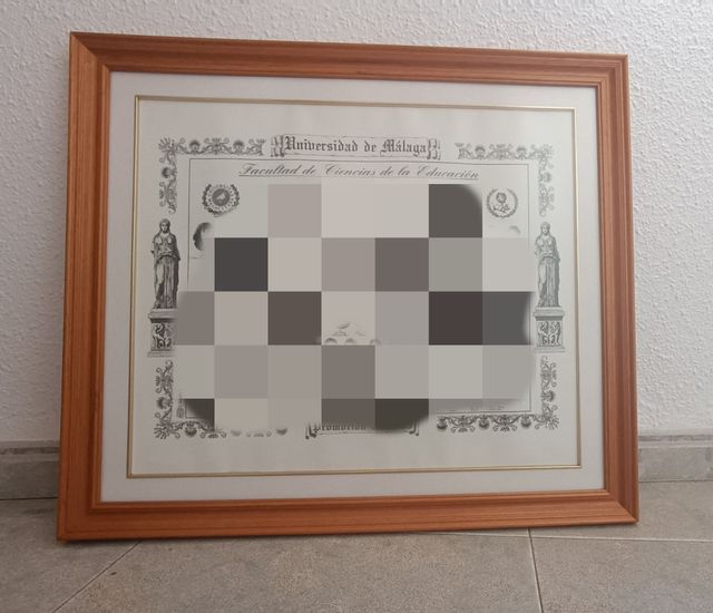 Marco de madera con cristal