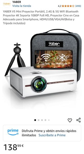 Yaber V5 Mini Proyector Portátil