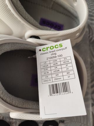Crocs forradas nuevas
