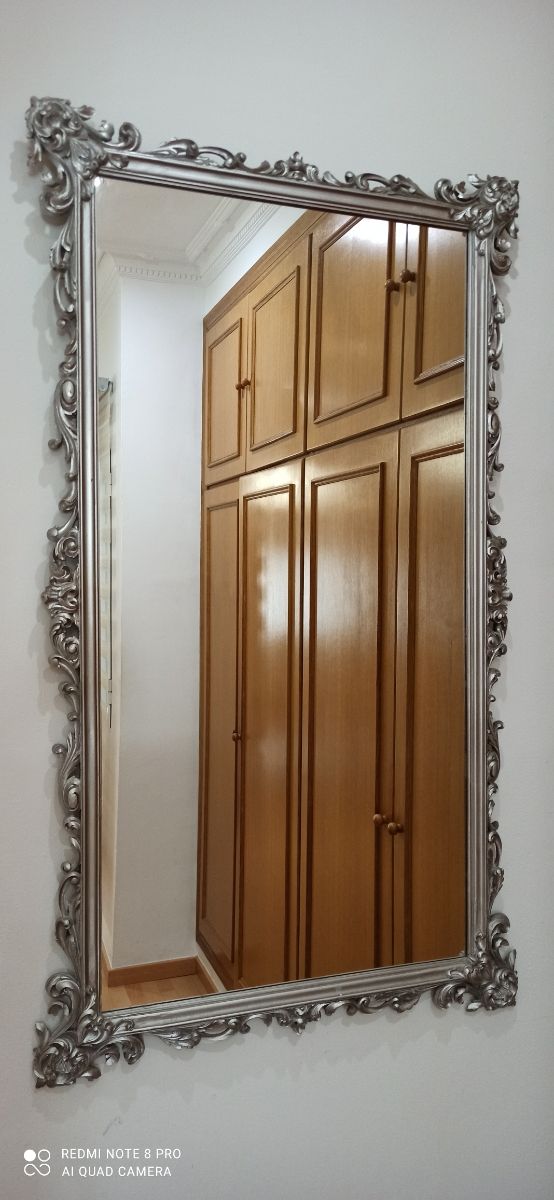 Espejo vintage plateado