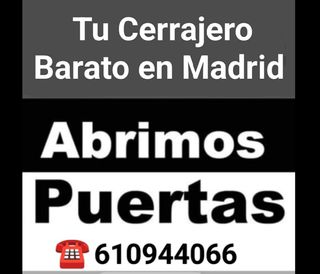 Cerrajero Madrid
Apertura de Puertas