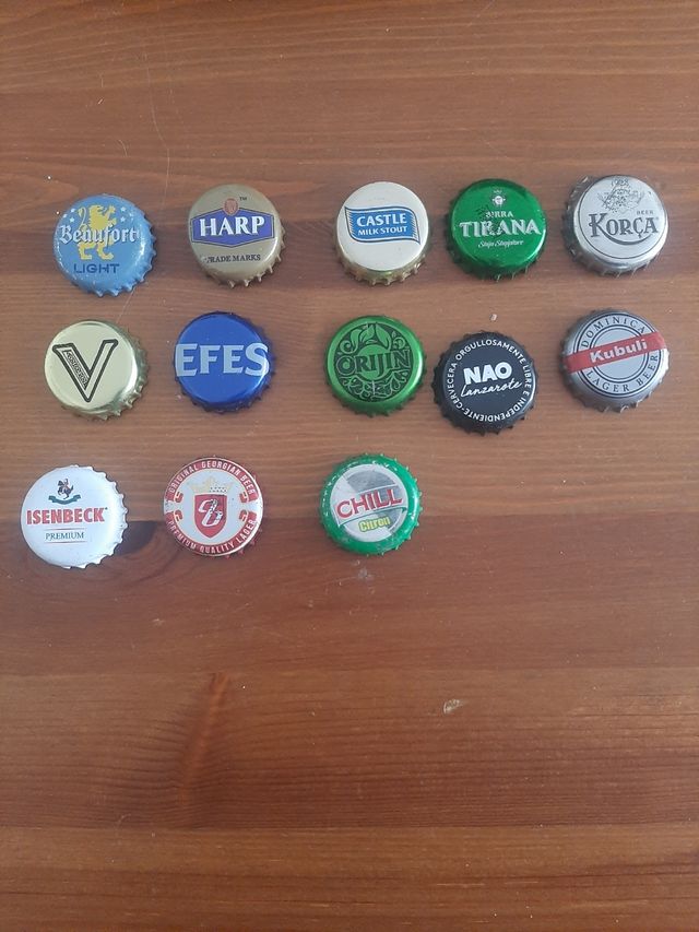 Lote de chapas de cervezas del mundo
