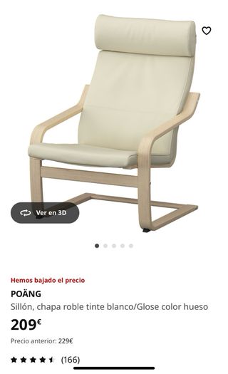Sillon escandinavo de madera natural y Piel