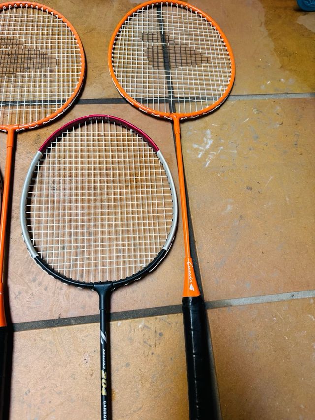 Raquetas badminton de calidad carbono