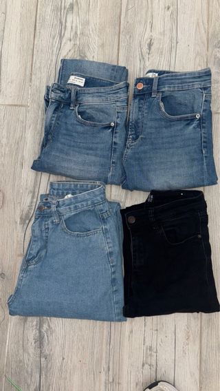5 pantalones vaqueros - Azul y Negro