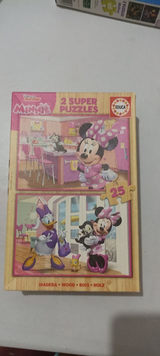 Puzzle Minnie Mouse 2x25 piezas