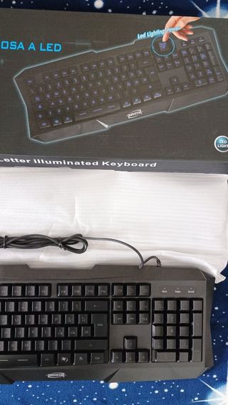 Tastiera LED Danystar 7810 retro illuminata gaming