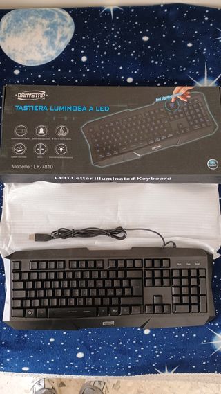 Tastiera LED Danystar 7810 retro illuminata gaming