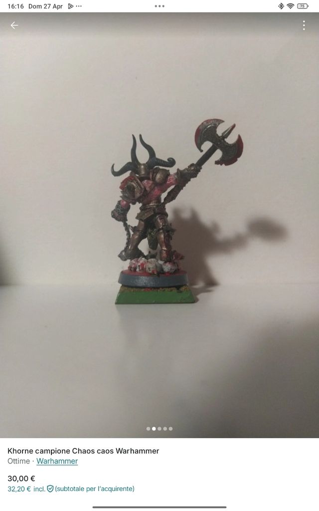 Campione khorne Chaos caos Warhammer slaves blades