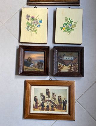 Quadri vintage - 6 pezzi